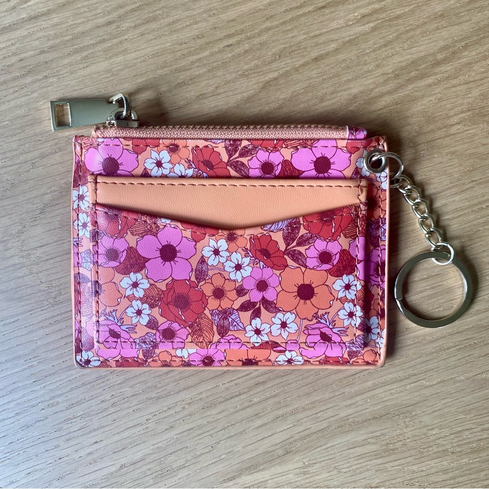 Coin Purse Floral Print Wallet - No Boundaries - Cute & Practical!